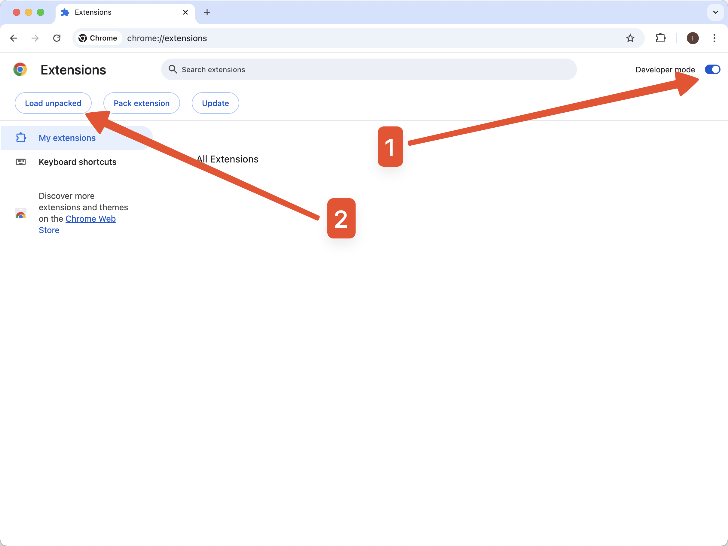 Enable developer mode